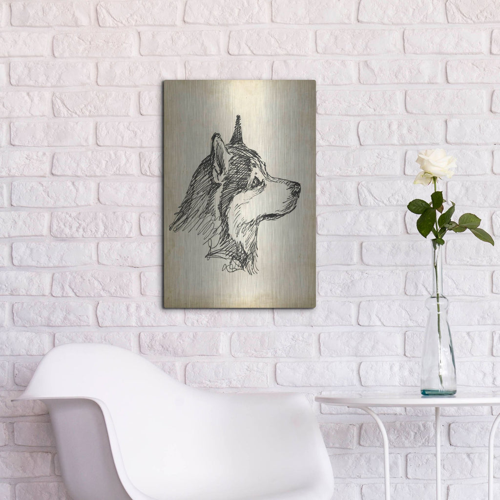 Luxe Metal Art 'Breed Studies X' by Ethan Harper, Metal Wall Art,16x24