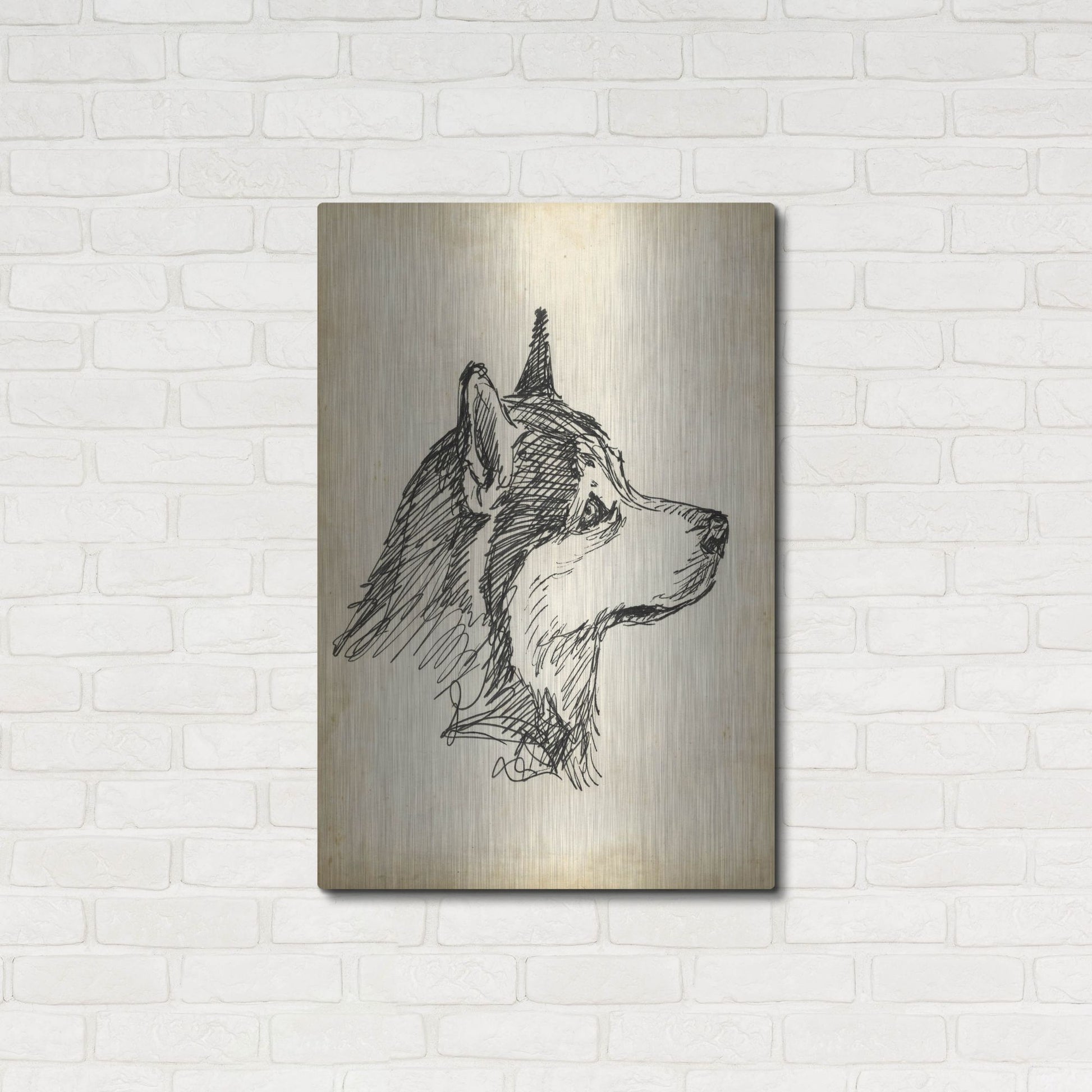 Luxe Metal Art 'Breed Studies X' by Ethan Harper, Metal Wall Art,24x36