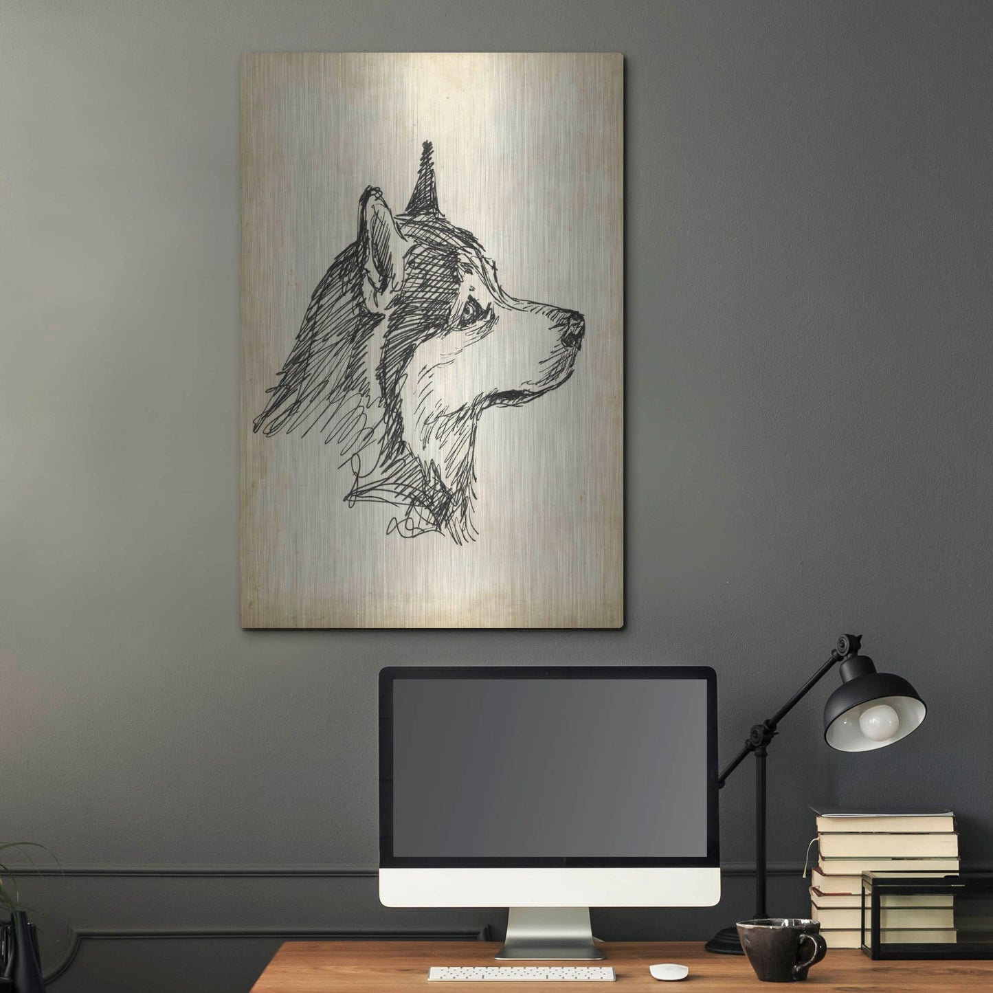 Luxe Metal Art 'Breed Studies X' by Ethan Harper, Metal Wall Art,24x36