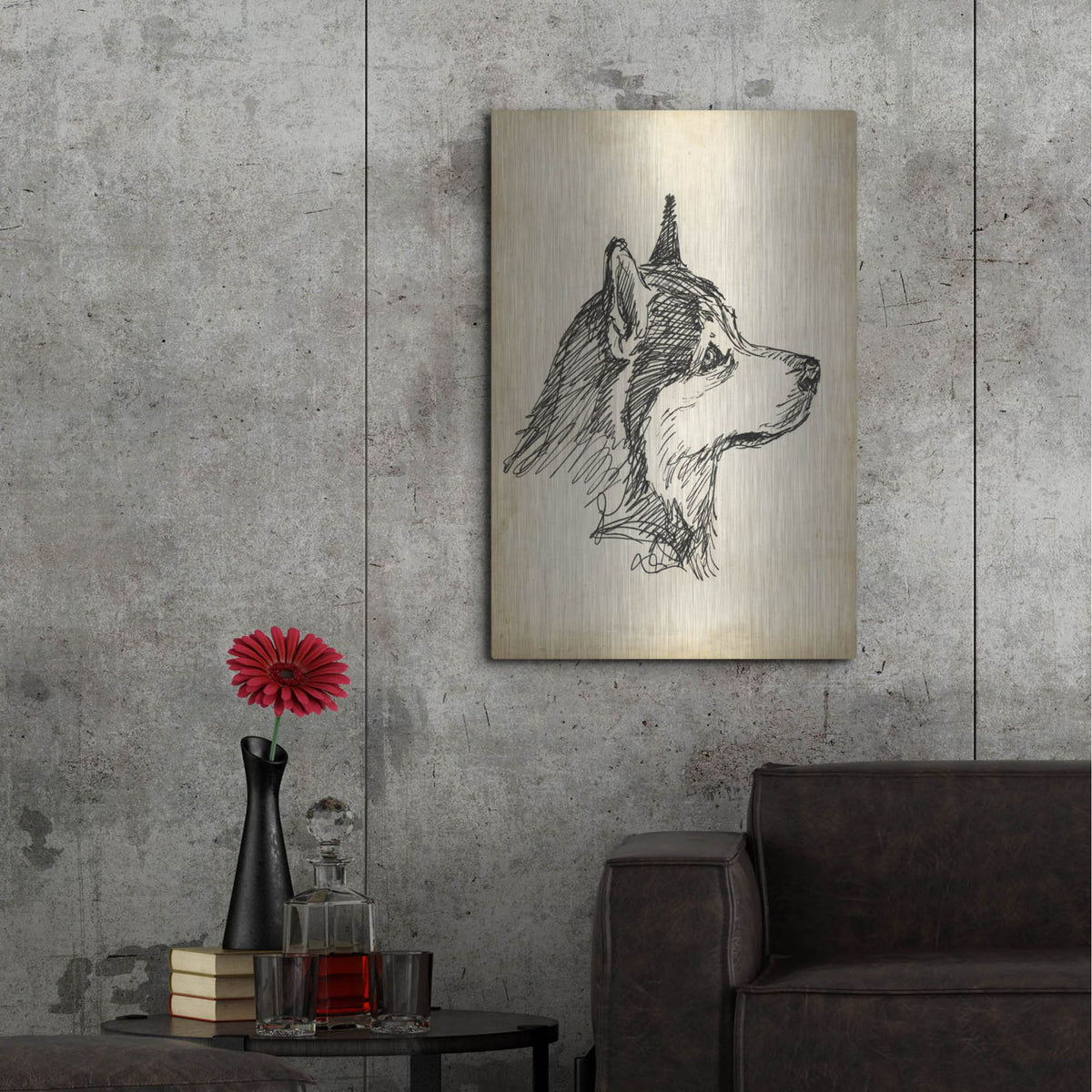 Luxe Metal Art 'Breed Studies X' by Ethan Harper, Metal Wall Art,24x36