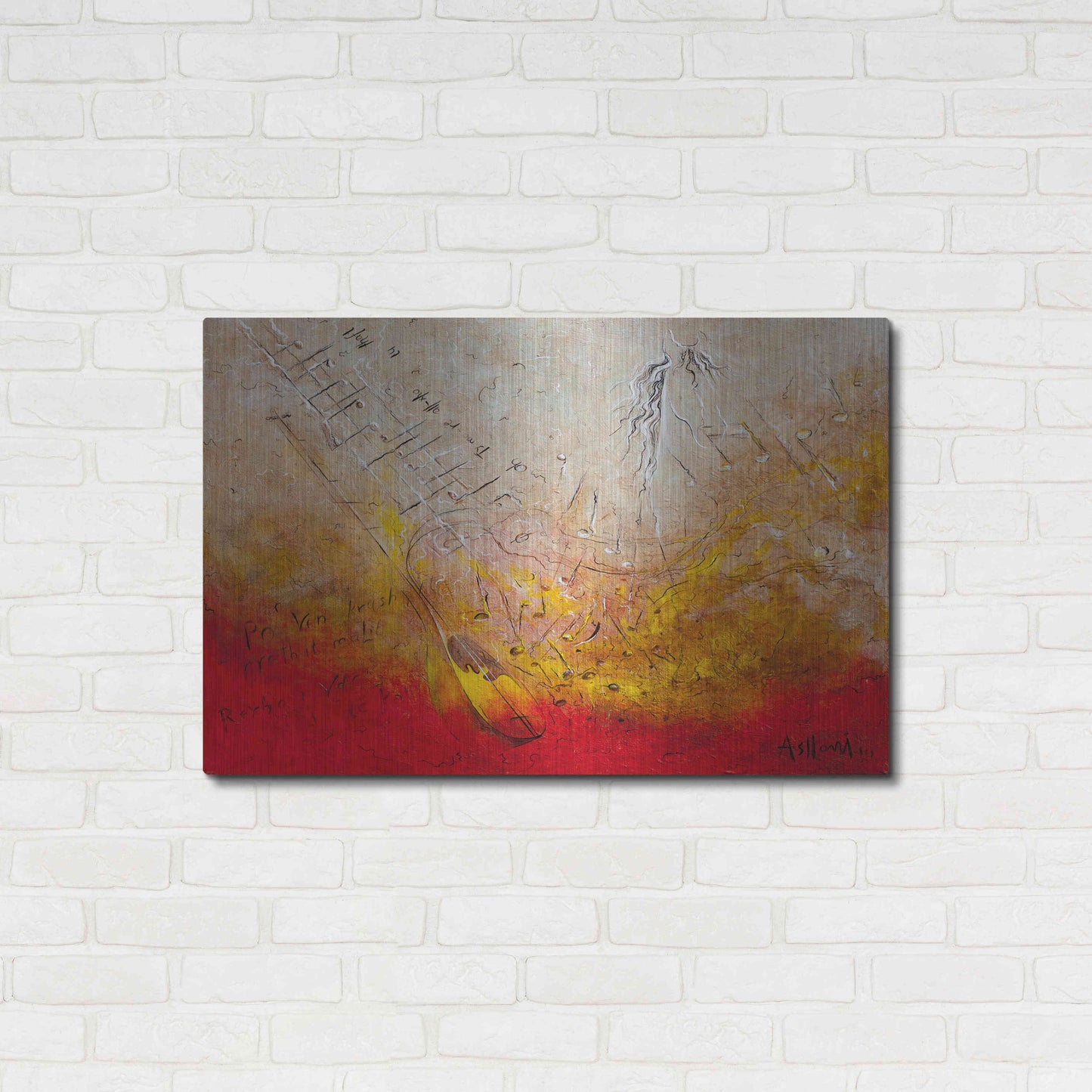 Luxe Metal Art 'Song of Rexha' by Samedin Asllani, Metal Wall Art,36x24