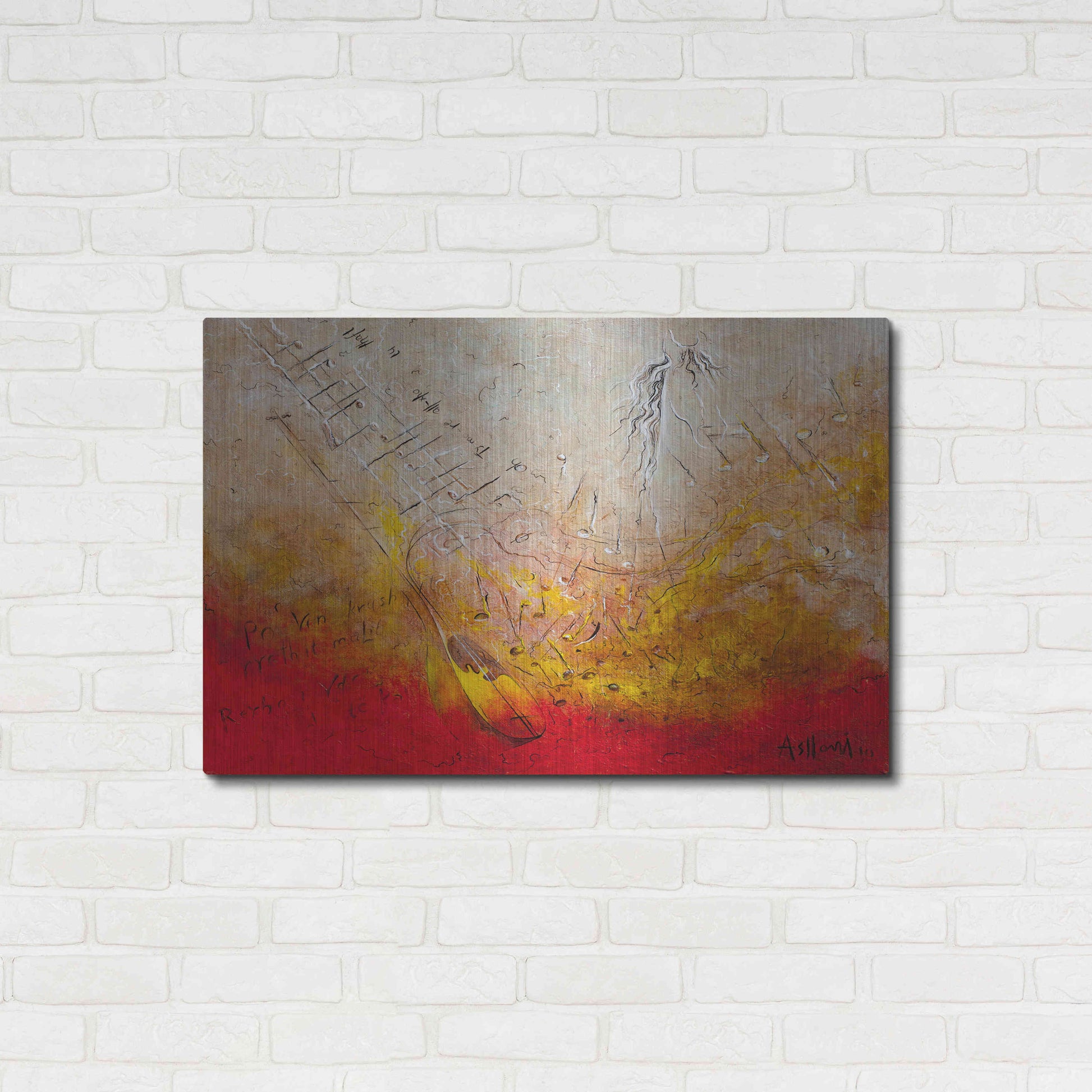 Luxe Metal Art 'Song of Rexha' by Samedin Asllani, Metal Wall Art,36x24