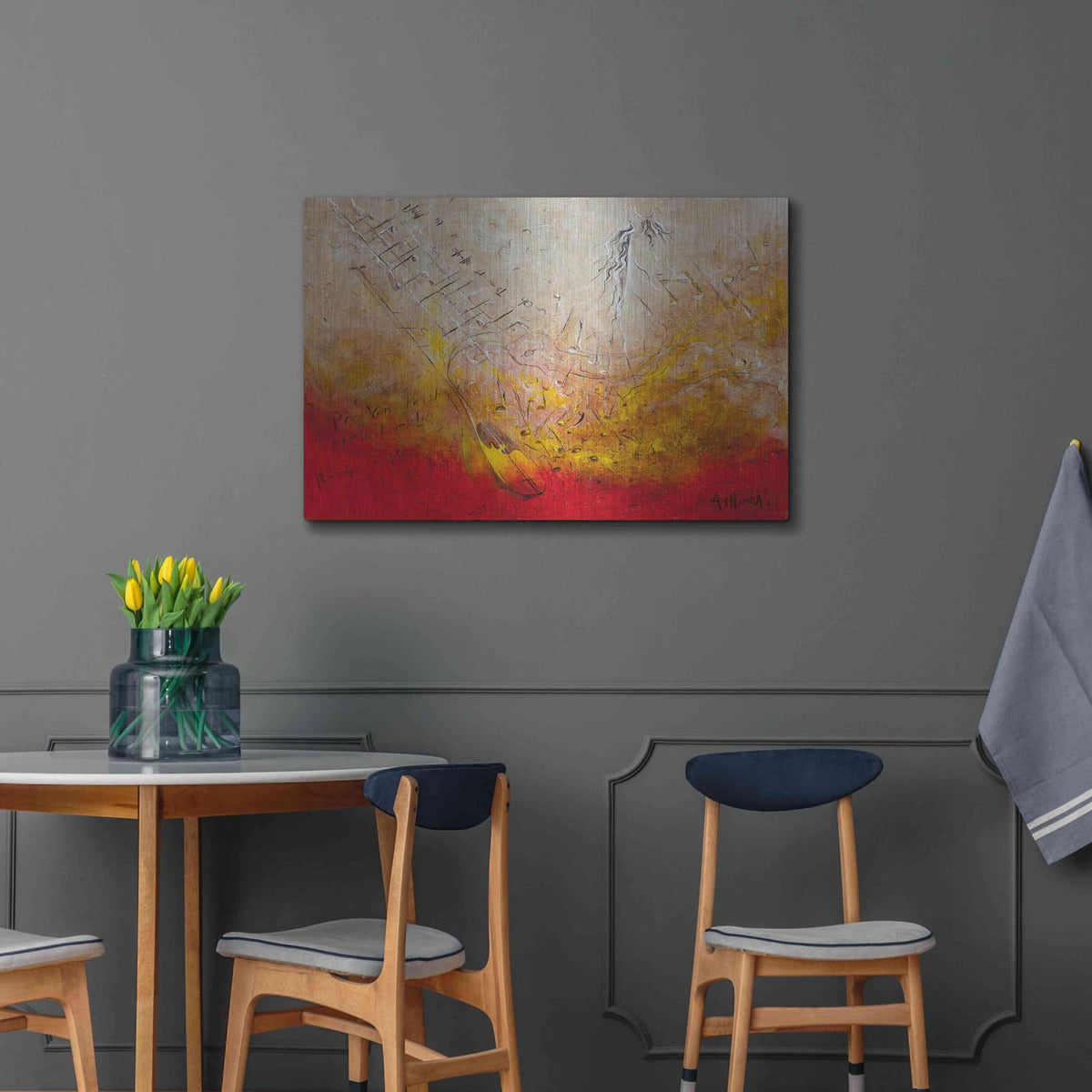 'Song of Rexha' by Samedin Asllani – Metal Wall Art, 36x24 room view