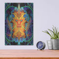 'Green Man' by Michael Stewart – Metal Wall Art, 12x16 room view
