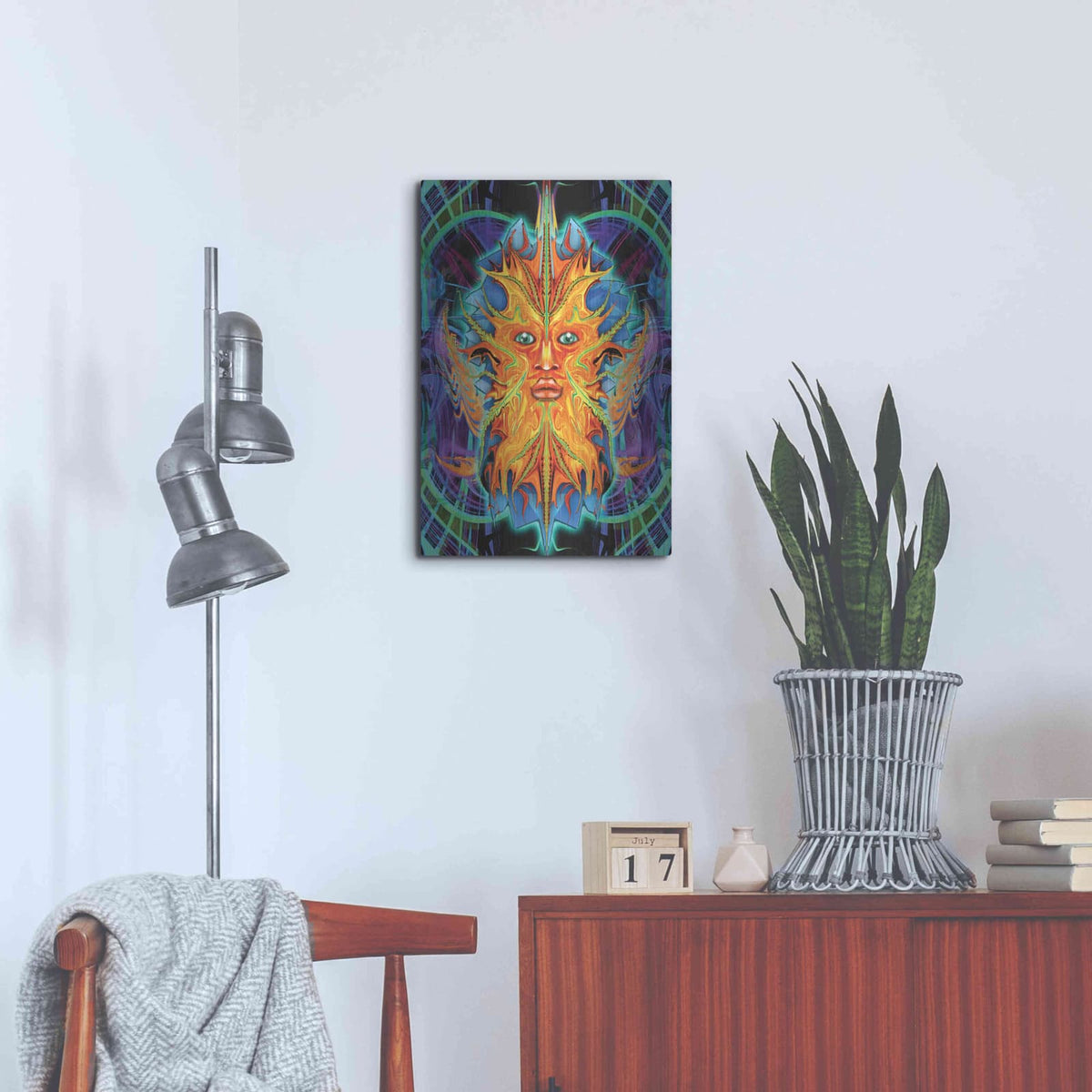 'Green Man' by Michael Stewart – Metal Wall Art, 16x24 room view