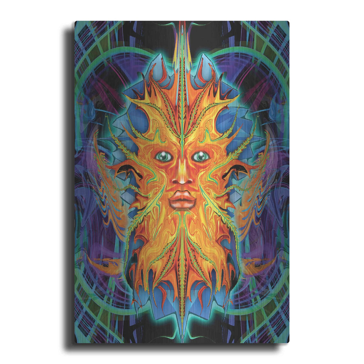 'Green Man' by Michael Stewart – Metal Wall Art