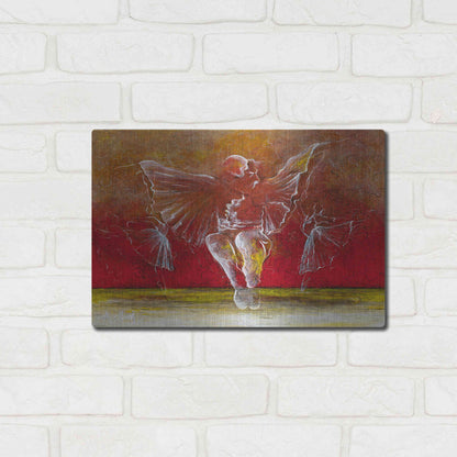 Luxe Metal Art 'The Dance of Baci' by Samedin Asllani, Metal Wall Art,16x12