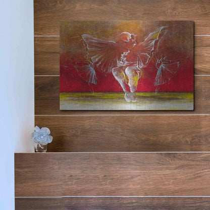 Luxe Metal Art 'The Dance of Baci' by Samedin Asllani, Metal Wall Art,16x12