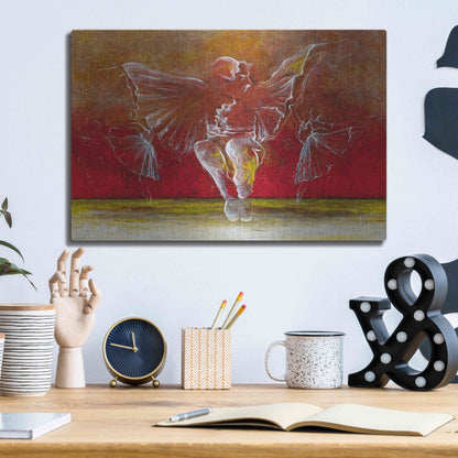 Luxe Metal Art 'The Dance of Baci' by Samedin Asllani, Metal Wall Art,16x12