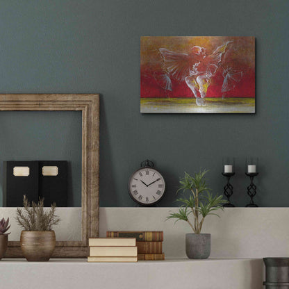 Luxe Metal Art 'The Dance of Baci' by Samedin Asllani, Metal Wall Art,16x12