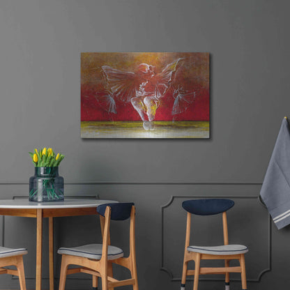 Luxe Metal Art 'The Dance of Baci' by Samedin Asllani, Metal Wall Art,36x24