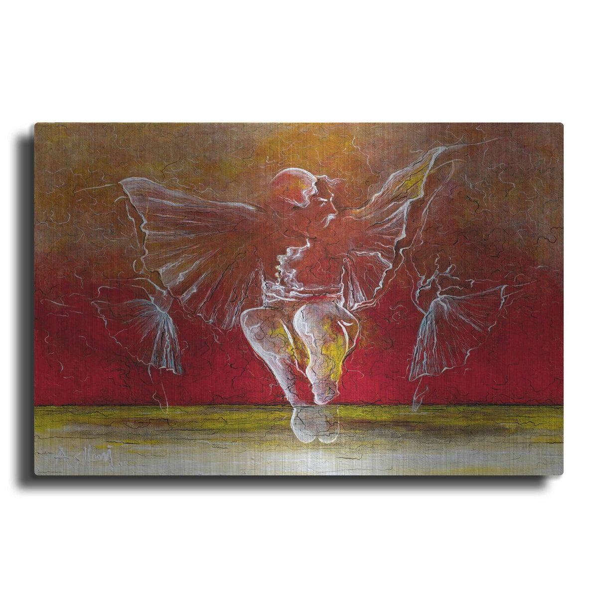 'The Dance of Baci' by Samedin Asllani – Metal Wall Art