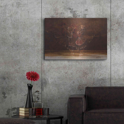 Luxe Metal Art 'Ballerinas' by Samedin Asllani, Metal Wall Art,36x24