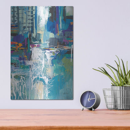 Luxe Metal Art 'Motion' by Jeanette Vertentes, Metal Wall Art,12x16