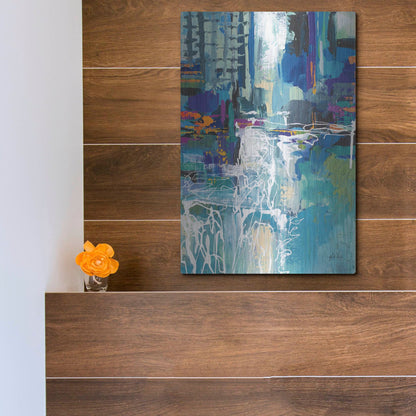 Luxe Metal Art 'Motion' by Jeanette Vertentes, Metal Wall Art,12x16