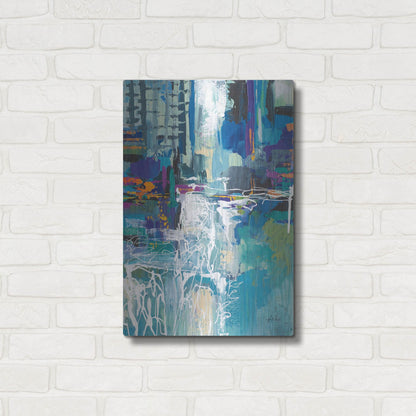 Luxe Metal Art 'Motion' by Jeanette Vertentes, Metal Wall Art,16x24