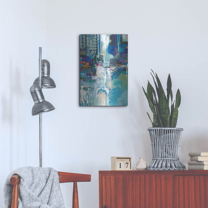 Luxe Metal Art 'Motion' by Jeanette Vertentes, Metal Wall Art,16x24