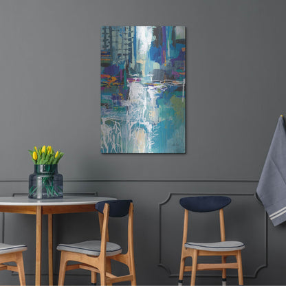 Luxe Metal Art 'Motion' by Jeanette Vertentes, Metal Wall Art,24x36