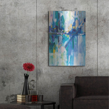 Luxe Metal Art 'Thru the Glass' by Jeanette Vertentes, Metal Wall Art,24x36