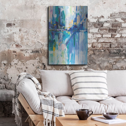 Luxe Metal Art 'Thru the Glass' by Jeanette Vertentes, Metal Wall Art,24x36