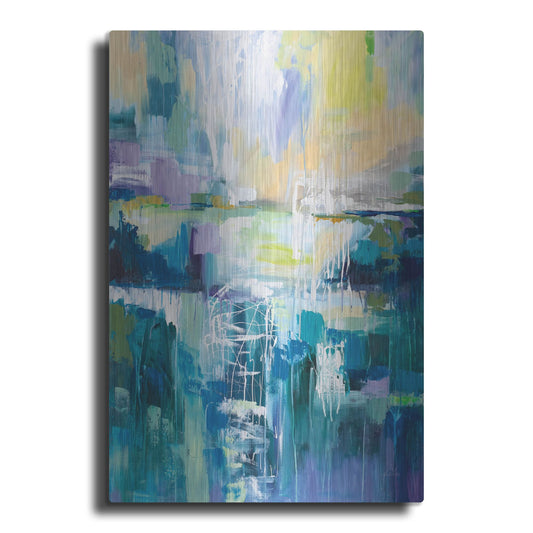 Luxe Metal Art 'Into the Water' by Jeanette Vertentes, Metal Wall Art