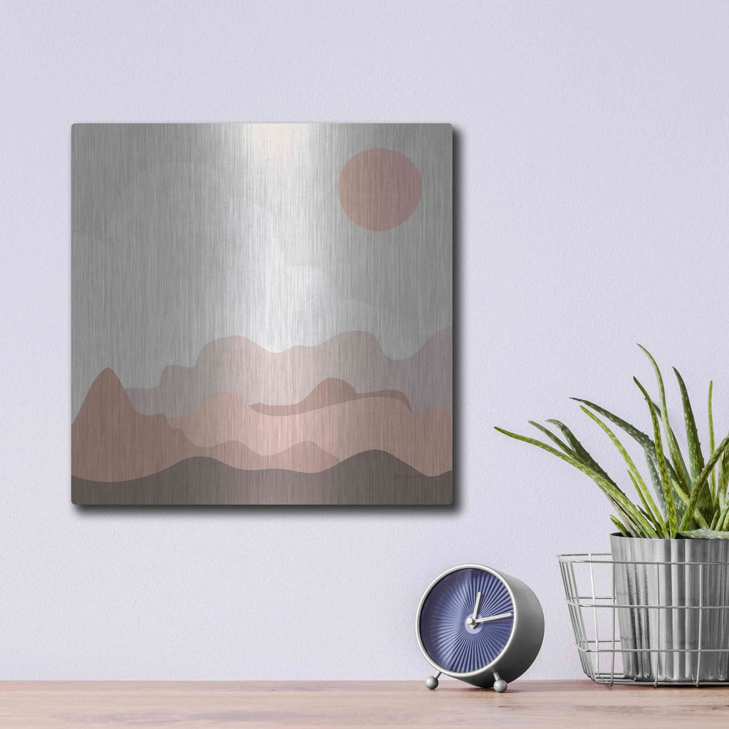 'Mountainous I' by Sara Zieve Miller – Metal Wall Art, 12x12 room view