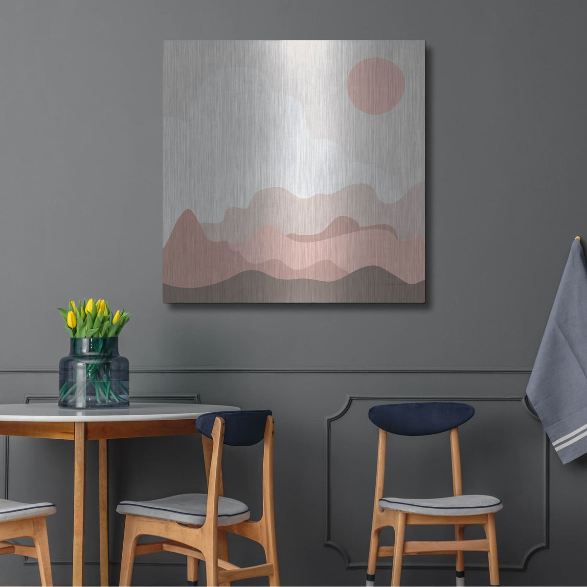 'Mountainous I' by Sara Zieve Miller – Metal Wall Art, 36x36 room view