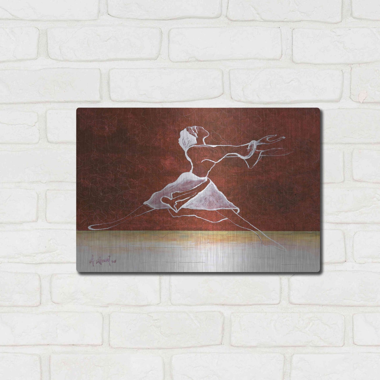 Luxe Metal Art 'Le Done De Soi' by Samedin Asllani, Metal Wall Art,16x12