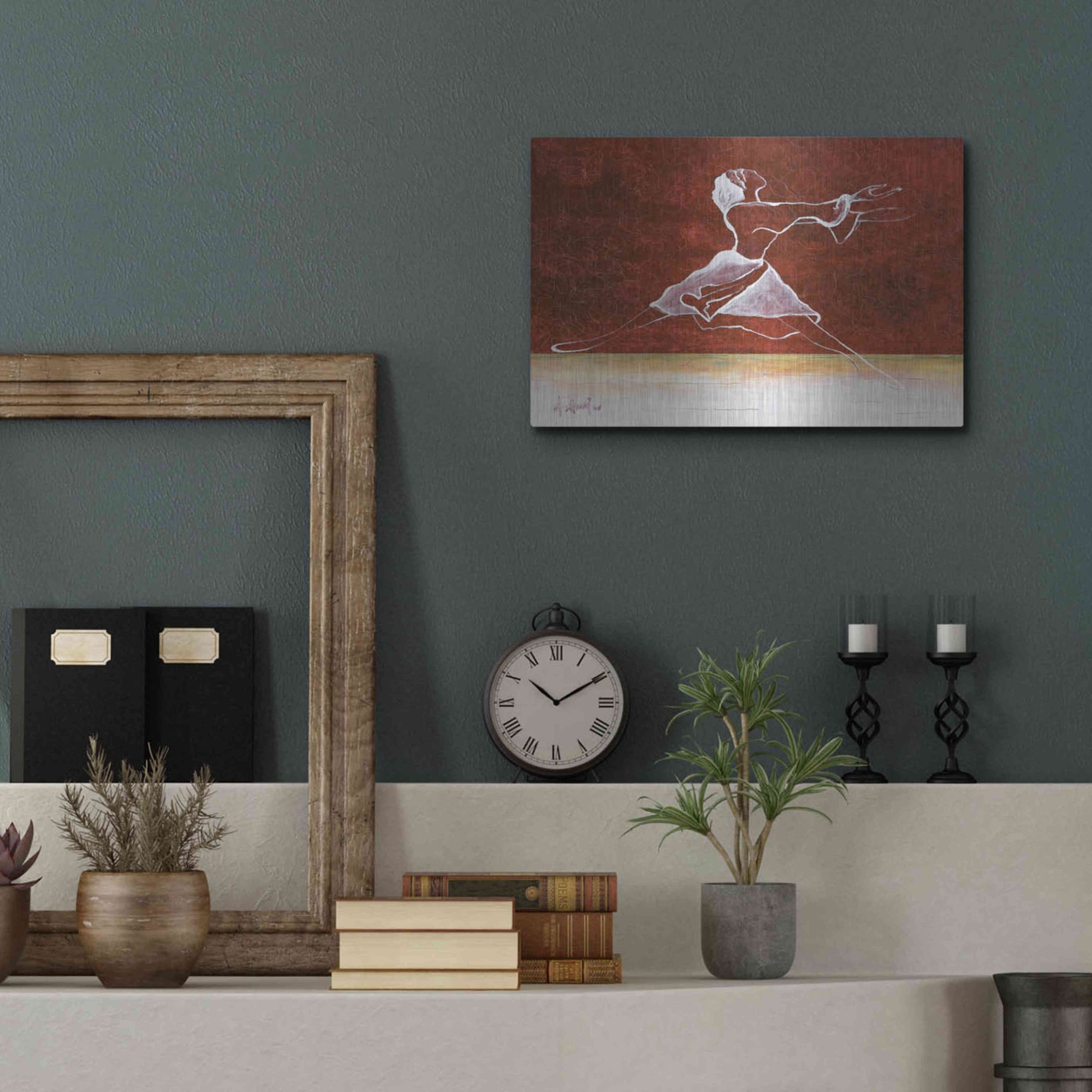 Luxe Metal Art 'Le Done De Soi' by Samedin Asllani, Metal Wall Art,16x12