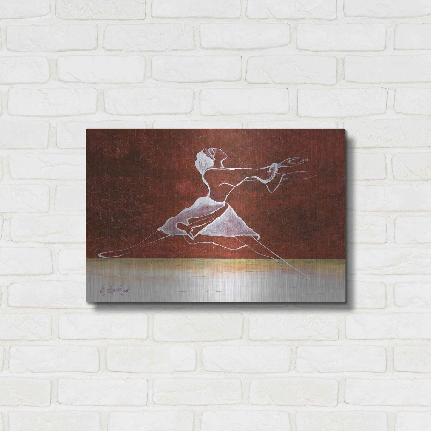 Luxe Metal Art 'Le Done De Soi' by Samedin Asllani, Metal Wall Art,24x16