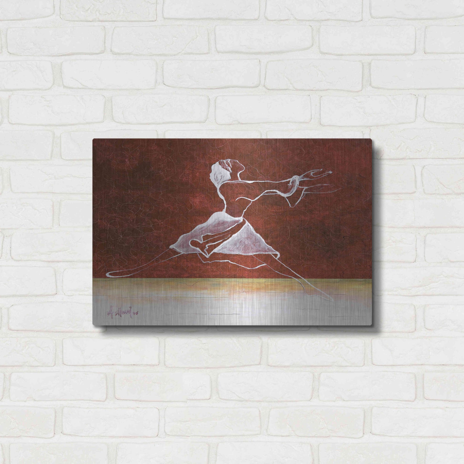 Luxe Metal Art 'Le Done De Soi' by Samedin Asllani, Metal Wall Art,24x16