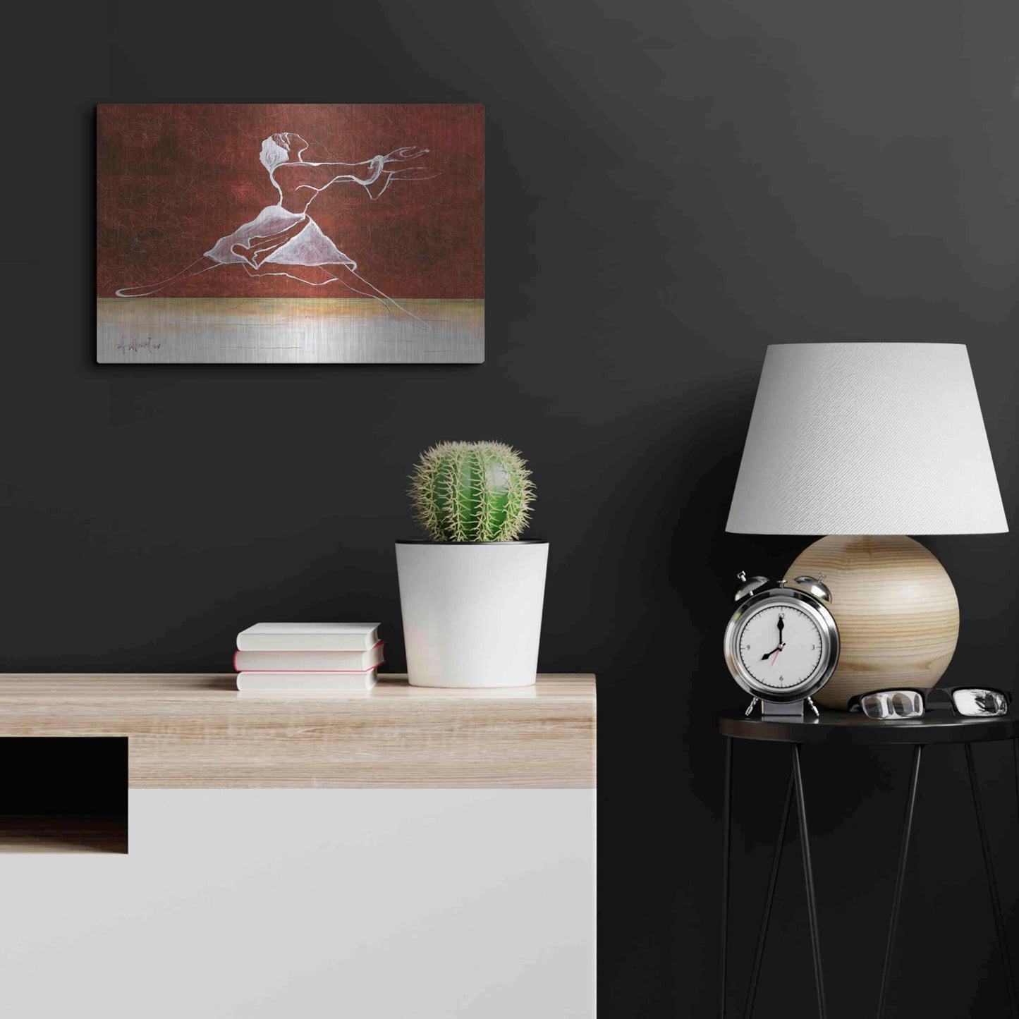 Luxe Metal Art 'Le Done De Soi' by Samedin Asllani, Metal Wall Art,24x16