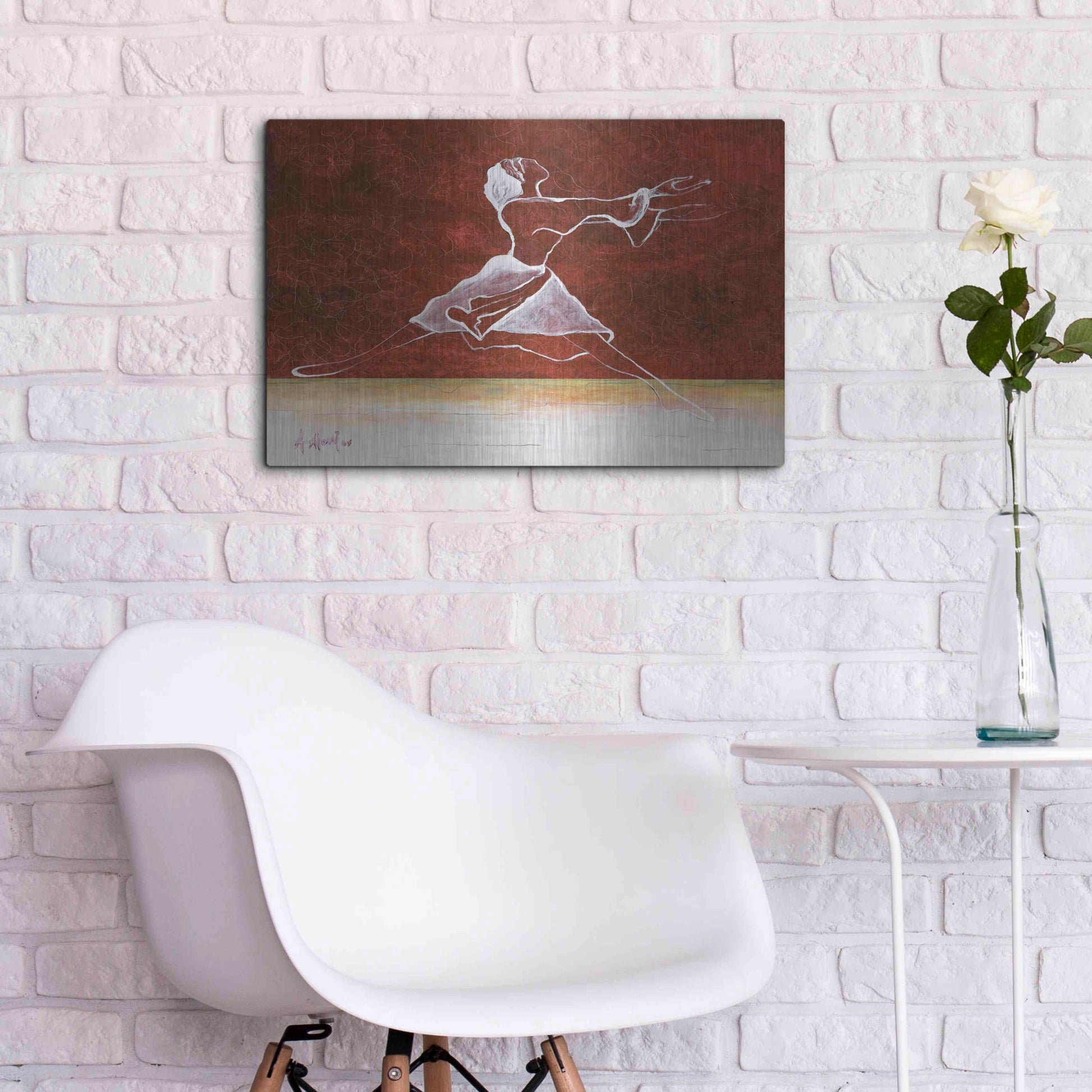 Luxe Metal Art 'Le Done De Soi' by Samedin Asllani, Metal Wall Art,24x16