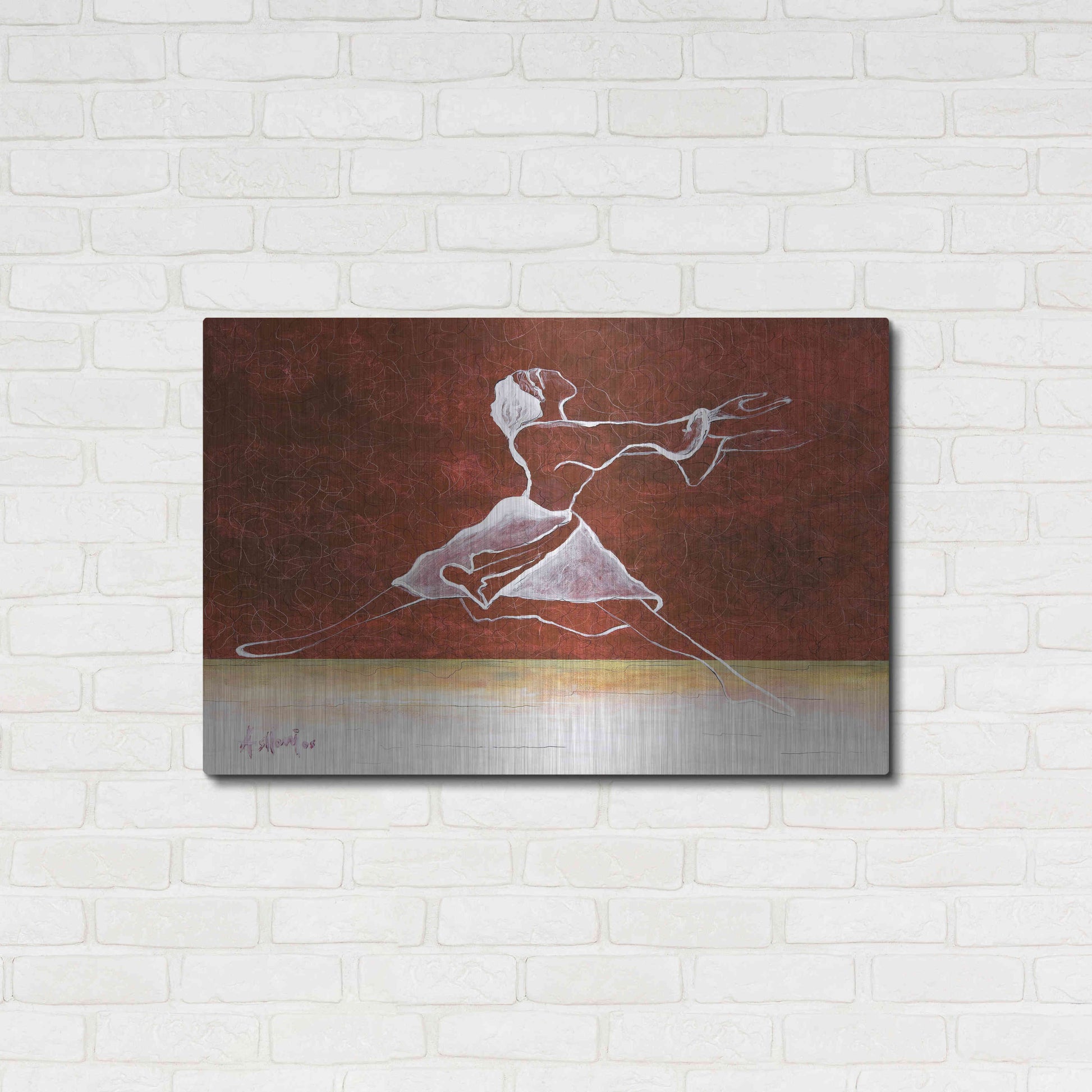 Luxe Metal Art 'Le Done De Soi' by Samedin Asllani, Metal Wall Art,36x24