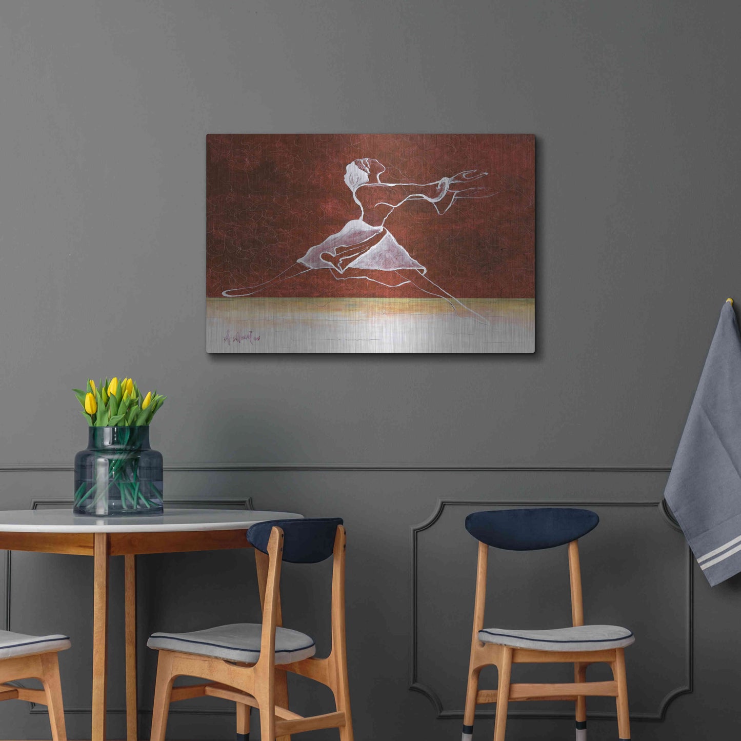 Luxe Metal Art 'Le Done De Soi' by Samedin Asllani, Metal Wall Art,36x24