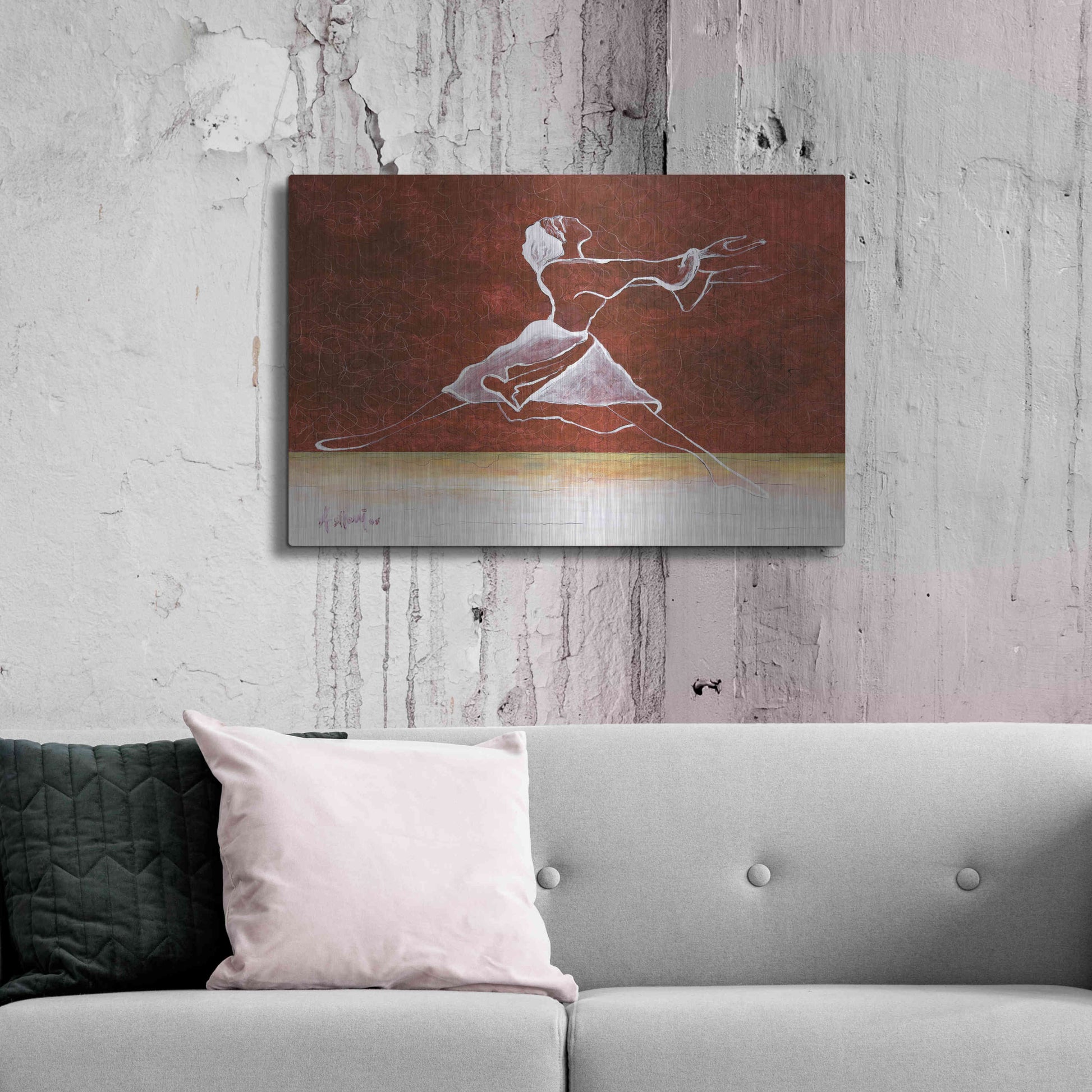 Luxe Metal Art 'Le Done De Soi' by Samedin Asllani, Metal Wall Art,36x24