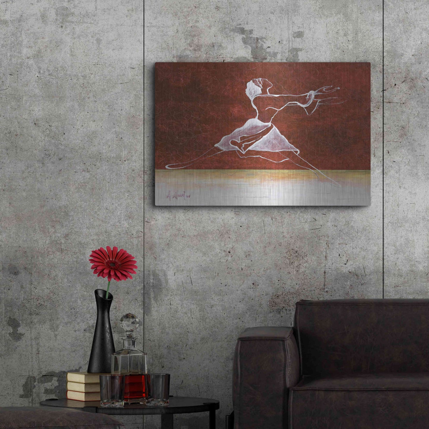 Luxe Metal Art 'Le Done De Soi' by Samedin Asllani, Metal Wall Art,36x24