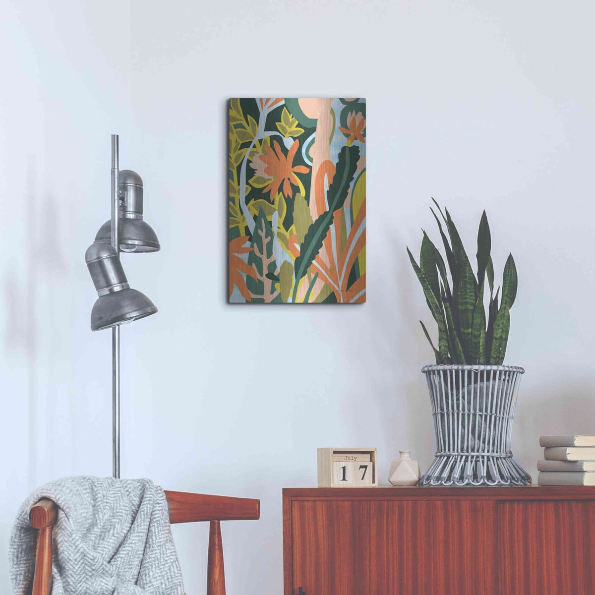 'Cactus Flower' by Megan Gallagher – Metal Wall Art, 16x24 room view