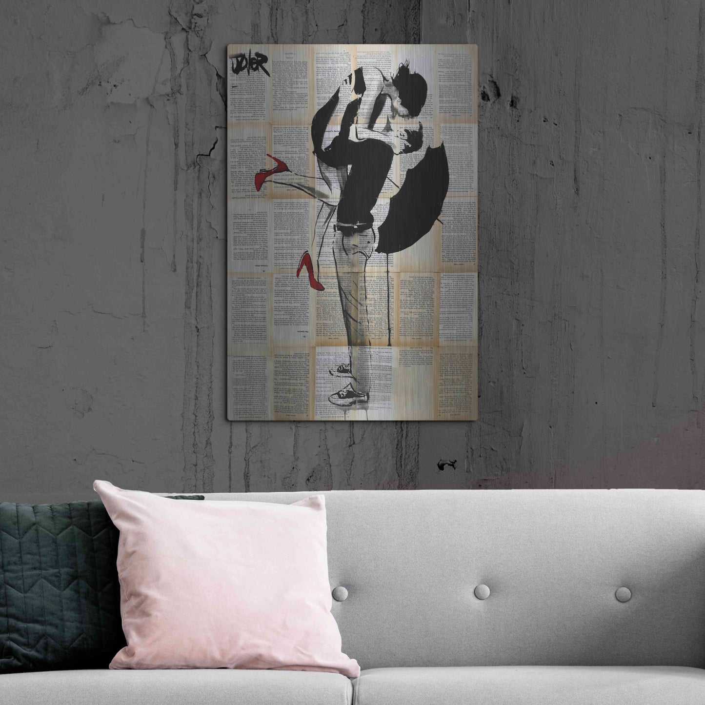 Luxe Metal Art 'Always Again' by Loui Jover, Metal Wall Art,24x36