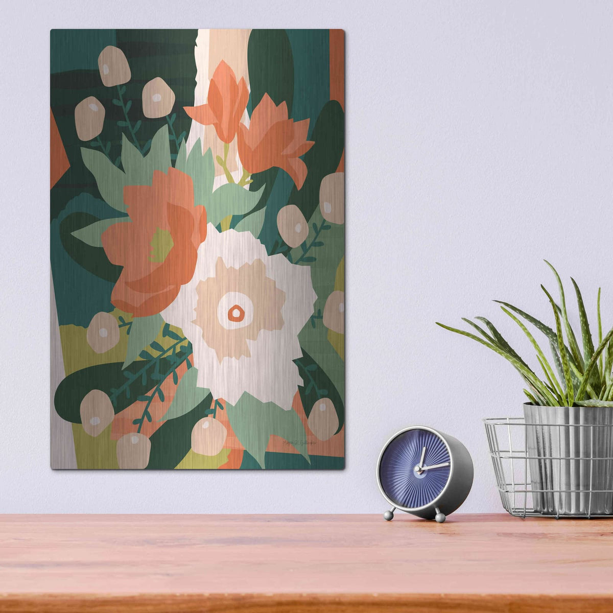 'Stained Glass' by Megan Gallagher – Metal Wall Art, 12x16 room view