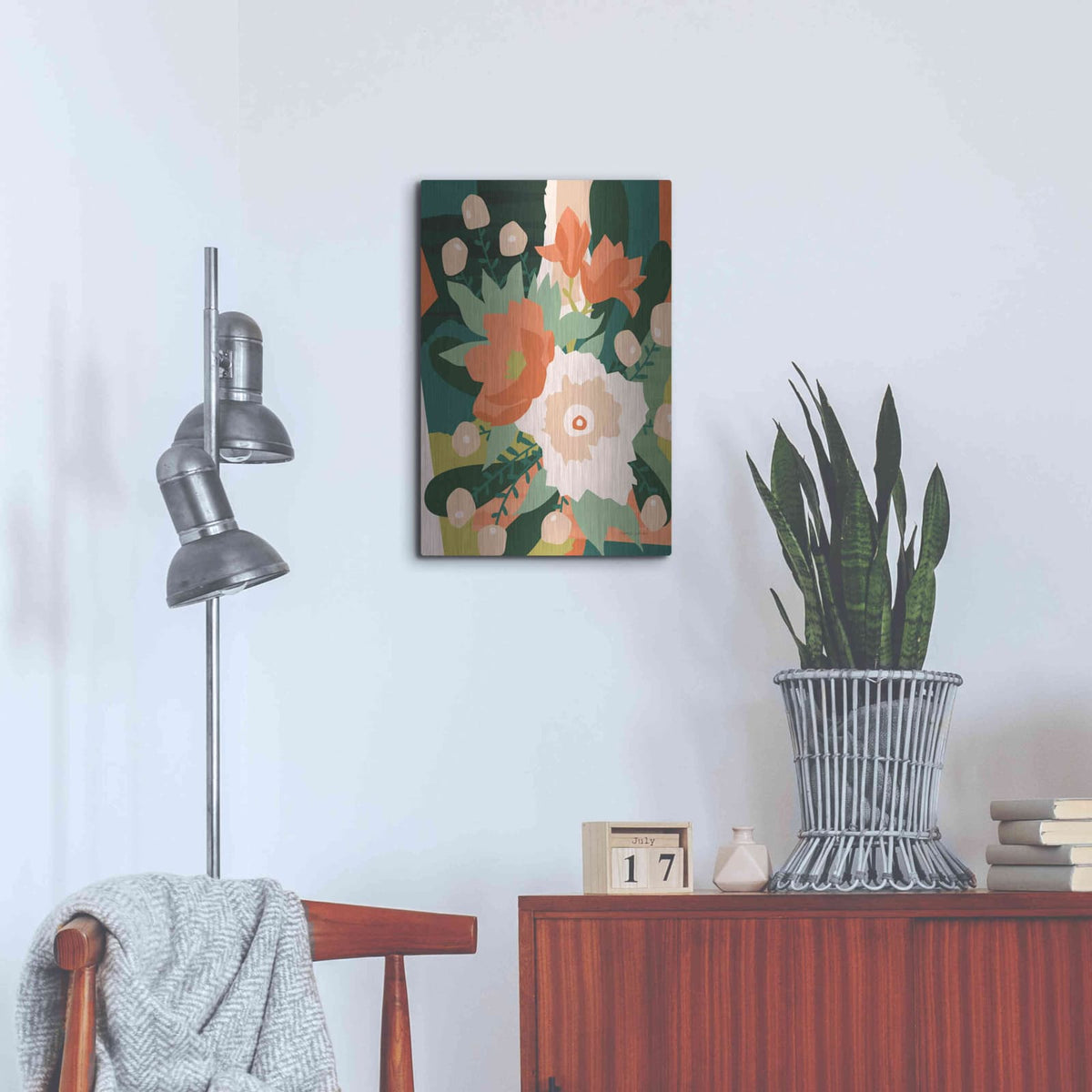 'Stained Glass' by Megan Gallagher – Metal Wall Art, 16x24 room view
