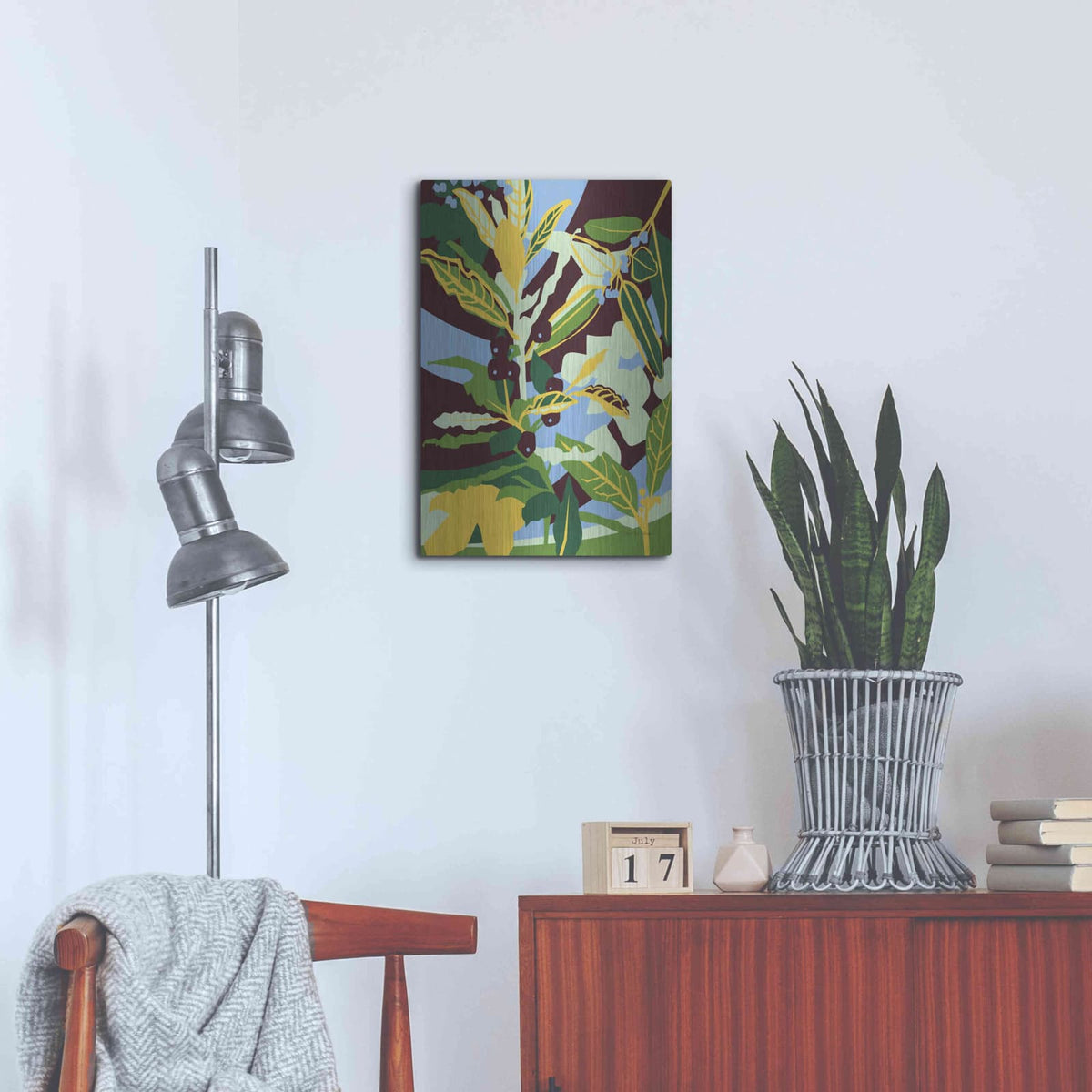 'Bay Leaf' by Megan Gallagher – Metal Wall Art, 16x24 room view