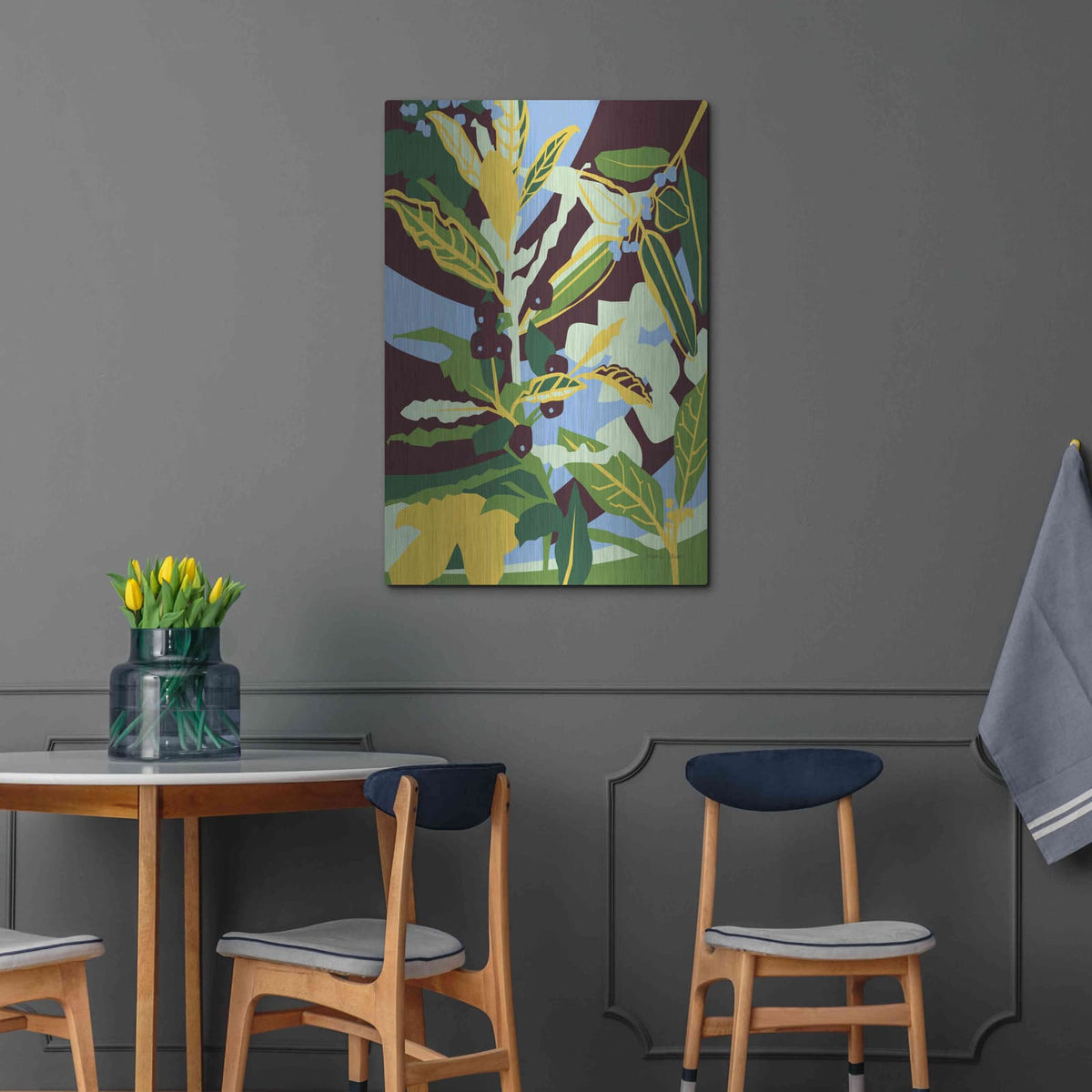 'Bay Leaf' by Megan Gallagher – Metal Wall Art, 24x36 room view