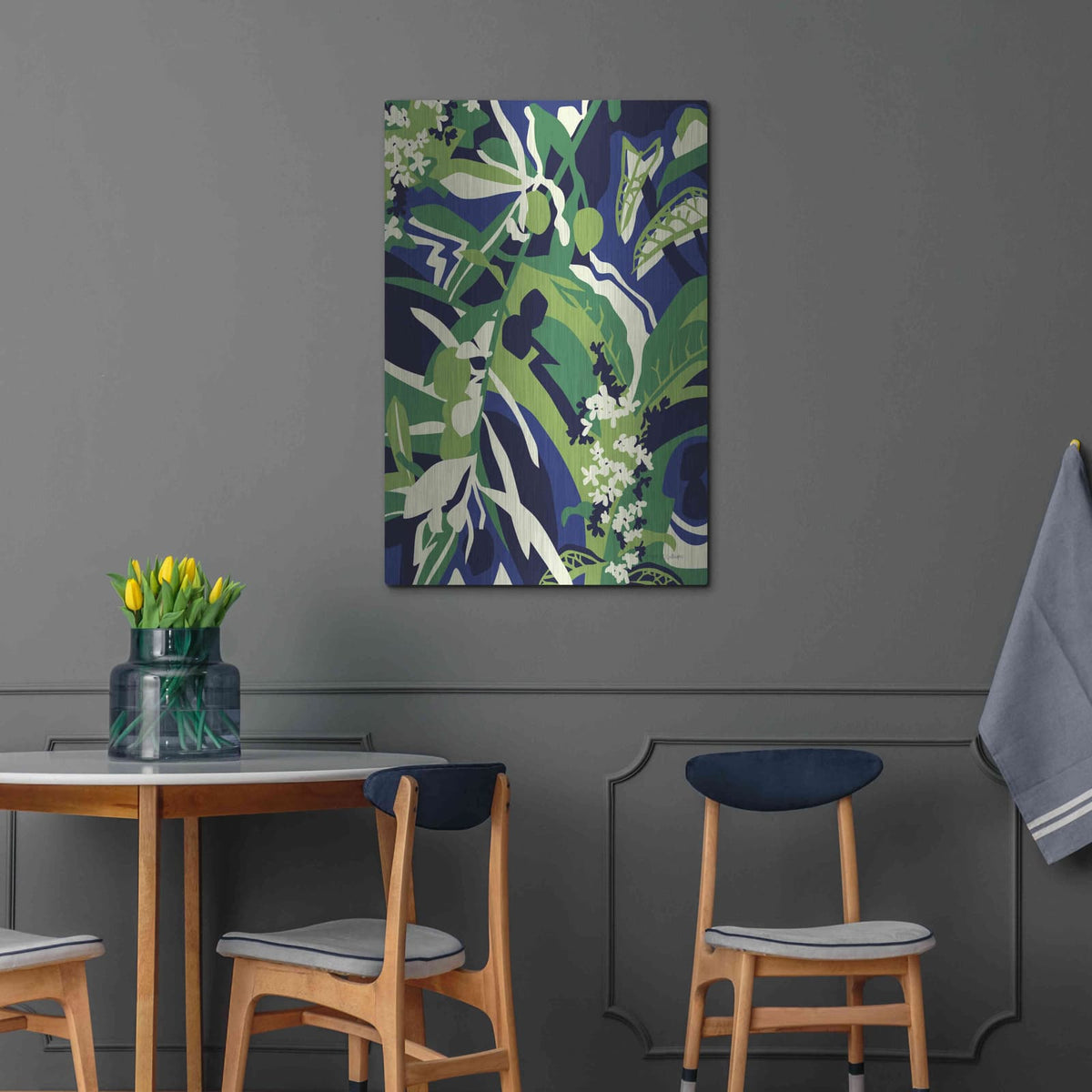 'Olive Buds' by Megan Gallagher – Metal Wall Art, 24x36 room view