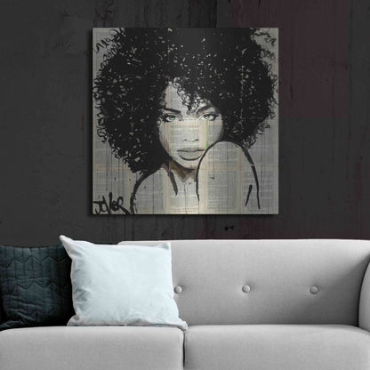 Luxe Metal Art 'Angel' by Loui Jover, Metal Wall Art,36x36