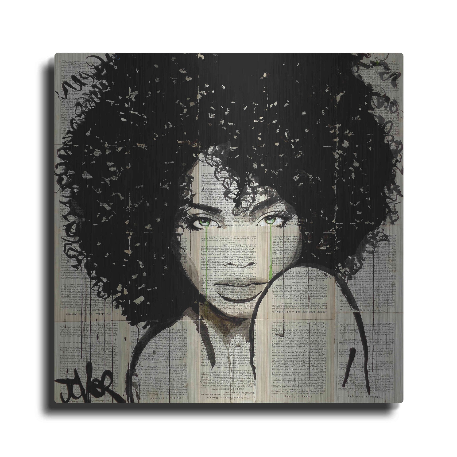 Luxe Metal Art 'Angel' by Loui Jover, Metal Wall Art