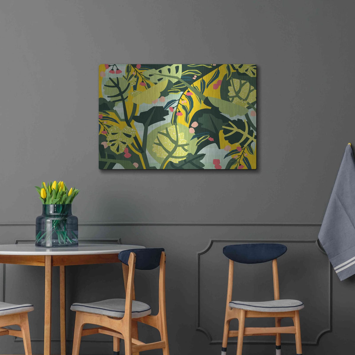'Eucalyptus Mint I' by Megan Gallagher – Metal Wall Art, 36x24 room view