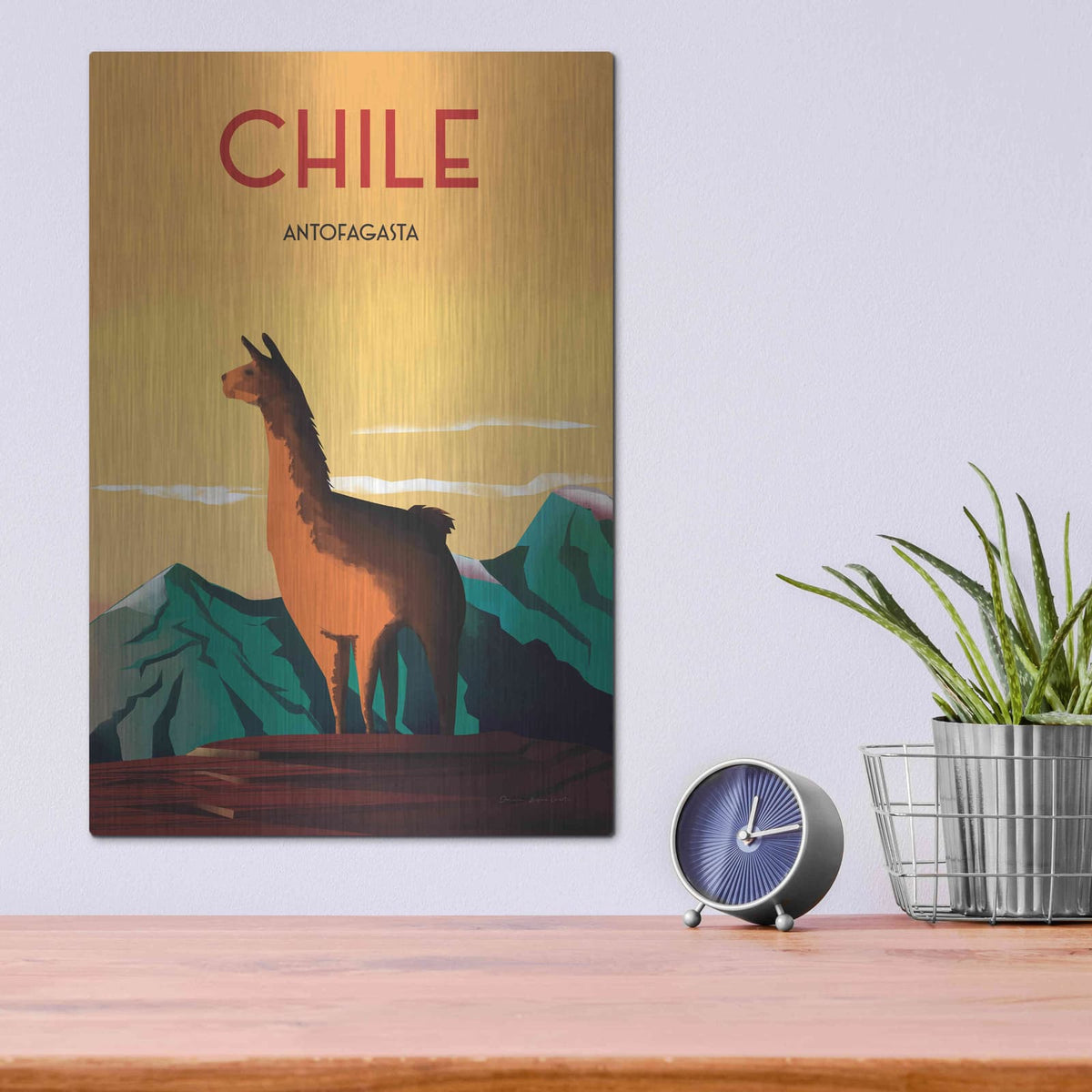 'Chile' by Omar Escalante – Metal Wall Art, 12x16 room view