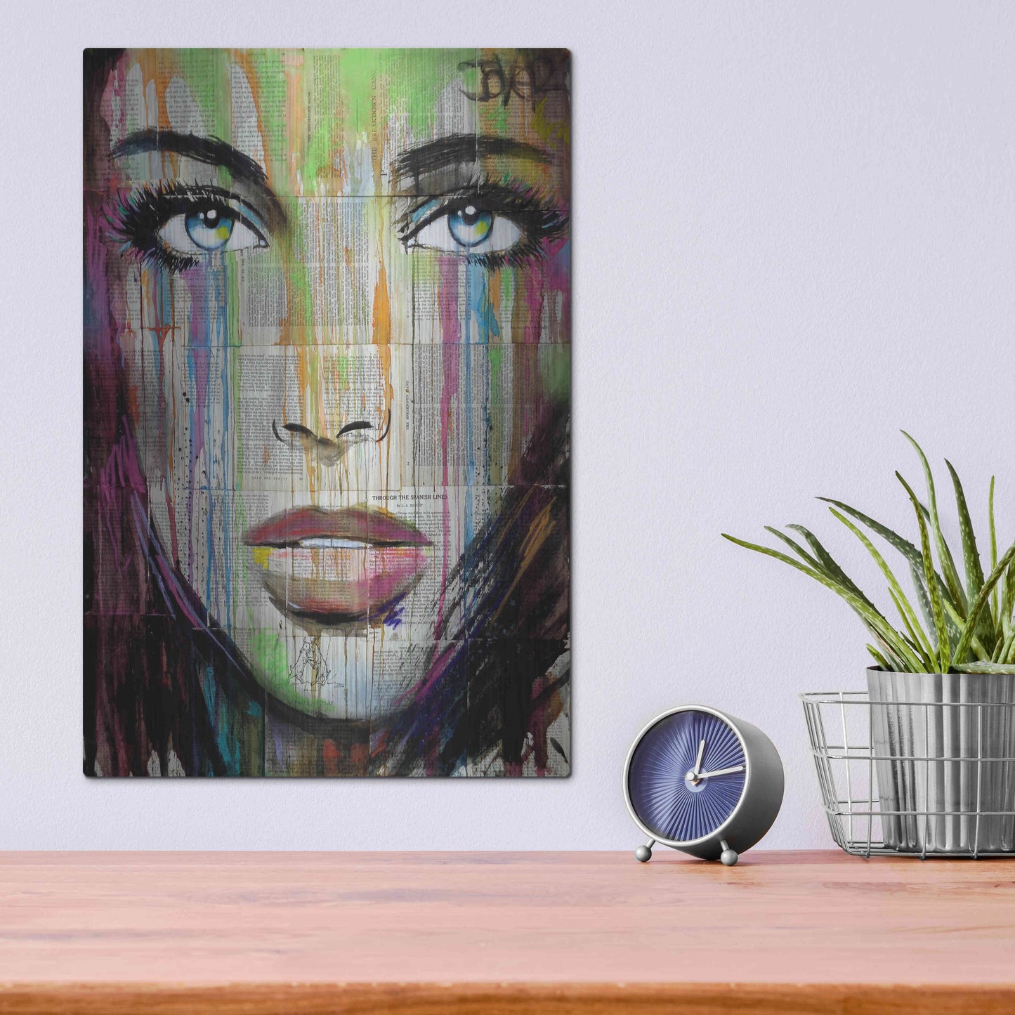 Luxe Metal Art 'Bell' by Loui Jover, Metal Wall Art,12x16