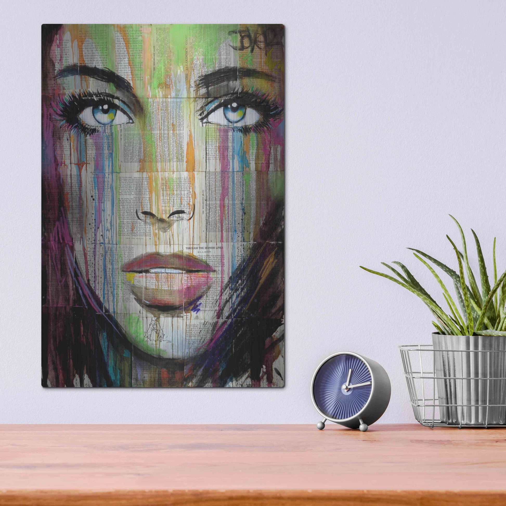 Luxe Metal Art 'Bell' by Loui Jover, Metal Wall Art,12x16